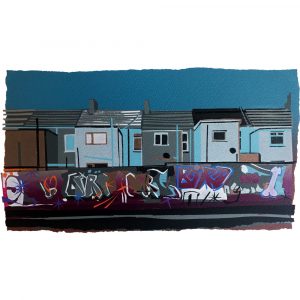 Sarah Hopkins Graffiti 2014 Screenprint 30 x 15 cms