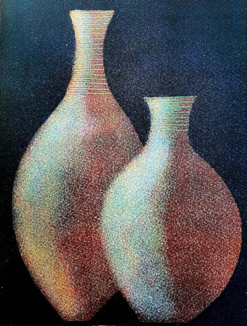 Alan Williams ‘Two Pots’ Monotype 27 x 20