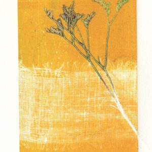 Anne Gullick 'Just Yellow' Monotype