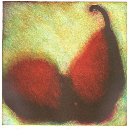 Transparent Stacked 3-colour Monotype | Vinita Voogd | Friday 6 June 2025