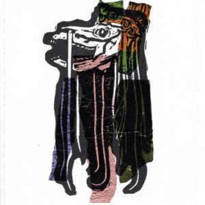 Rose Davies | Marilwyd 2025 6 | linocut chîne collé 10x15cms £90.00