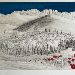 Alan Figg | Sablet Haut Provence | 3/ 5 | Dry Point | 23 x 35cms | 110.00