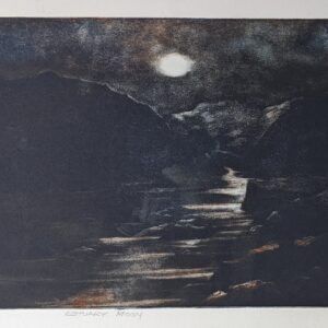 Alison Shotbolt | Estuary Moon | Mezzotint AP | 20 x 30 cms| £70