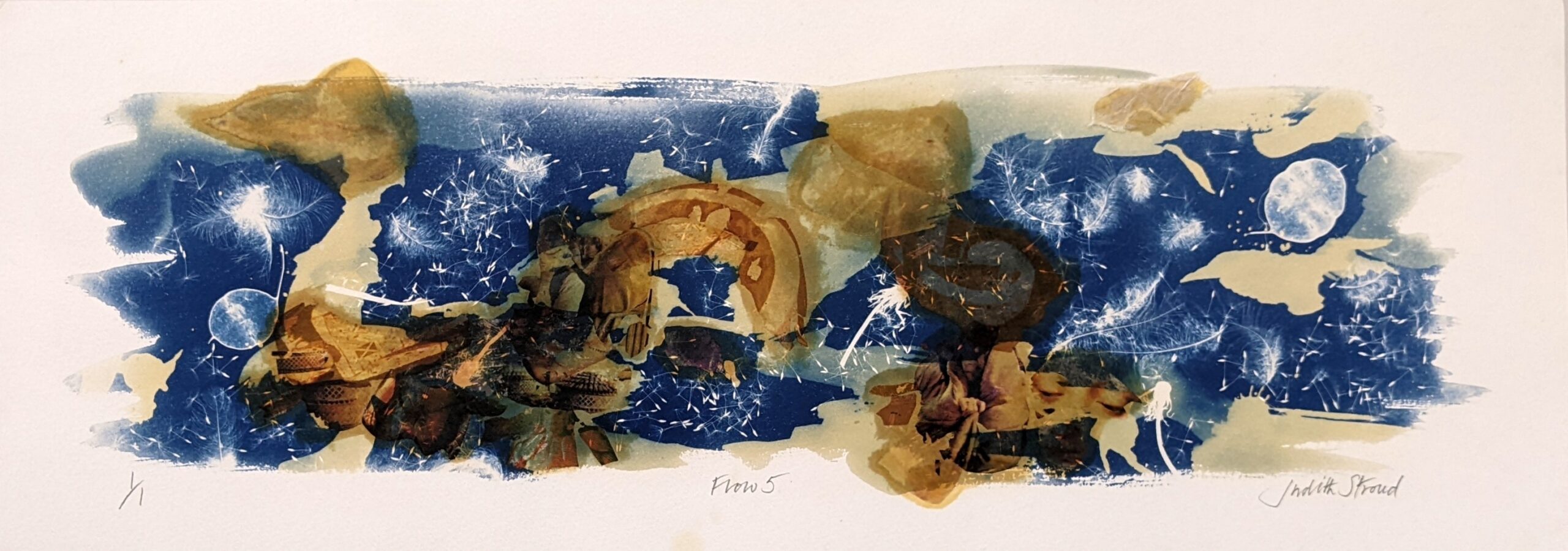 Judith Stroud | Flow 5 | Collagraph | 67 x 22cm | £50