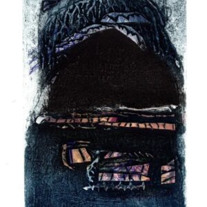 Judith Stroud|  Bryn Du 1 | Collagraph | 24 x 15cm | £50