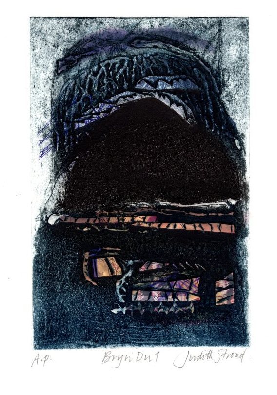 Judith Stroud| Bryn Du 1 | Collagraph | 24 x 15cm | £50