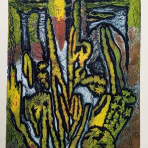 Judith Stroud | Cactuses AP | Collagraph | 25 x 20 cm | £70