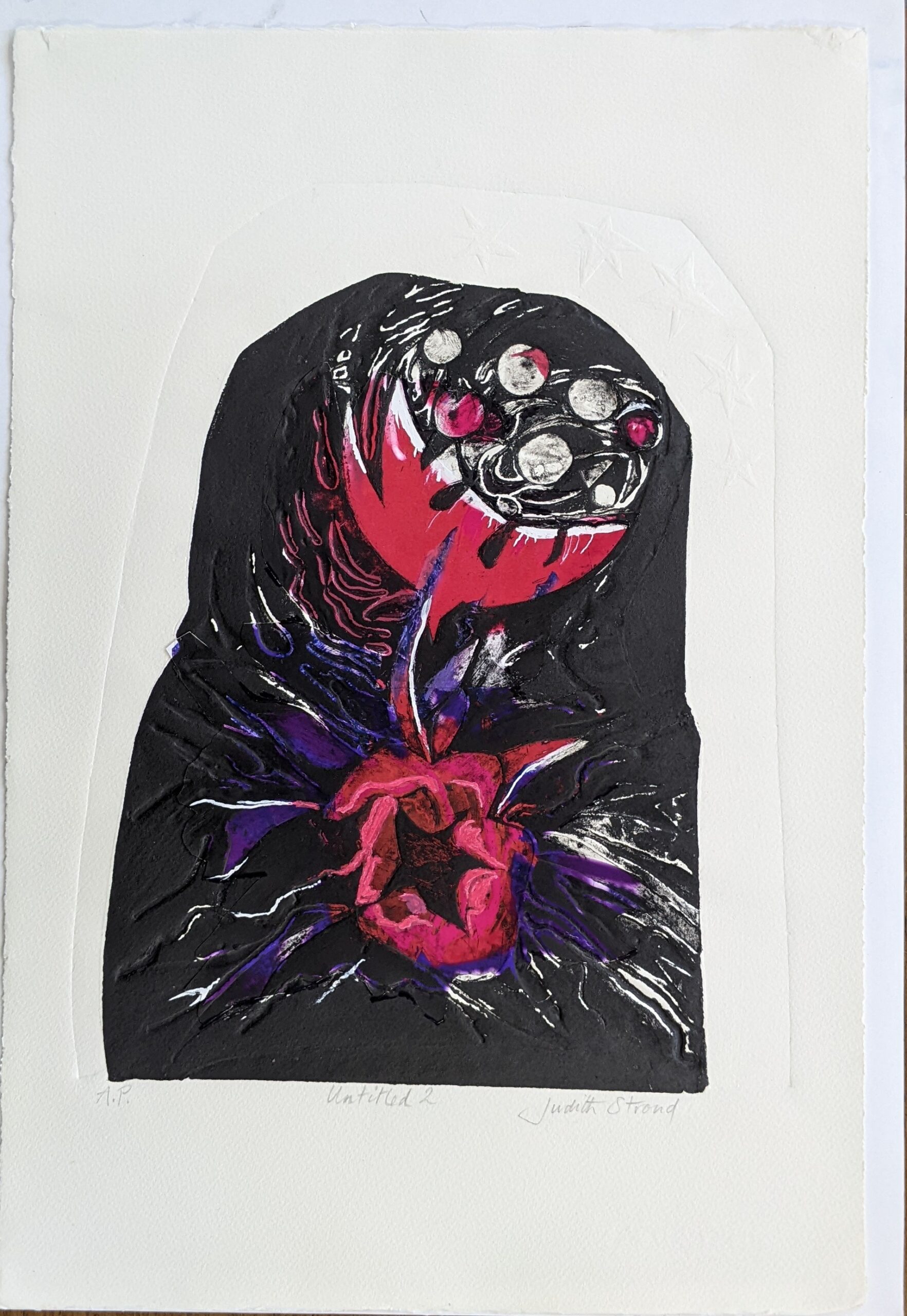 Judith Stroud | Embryonic 2 | Collagraph | 42 x 31 cm | £80.00