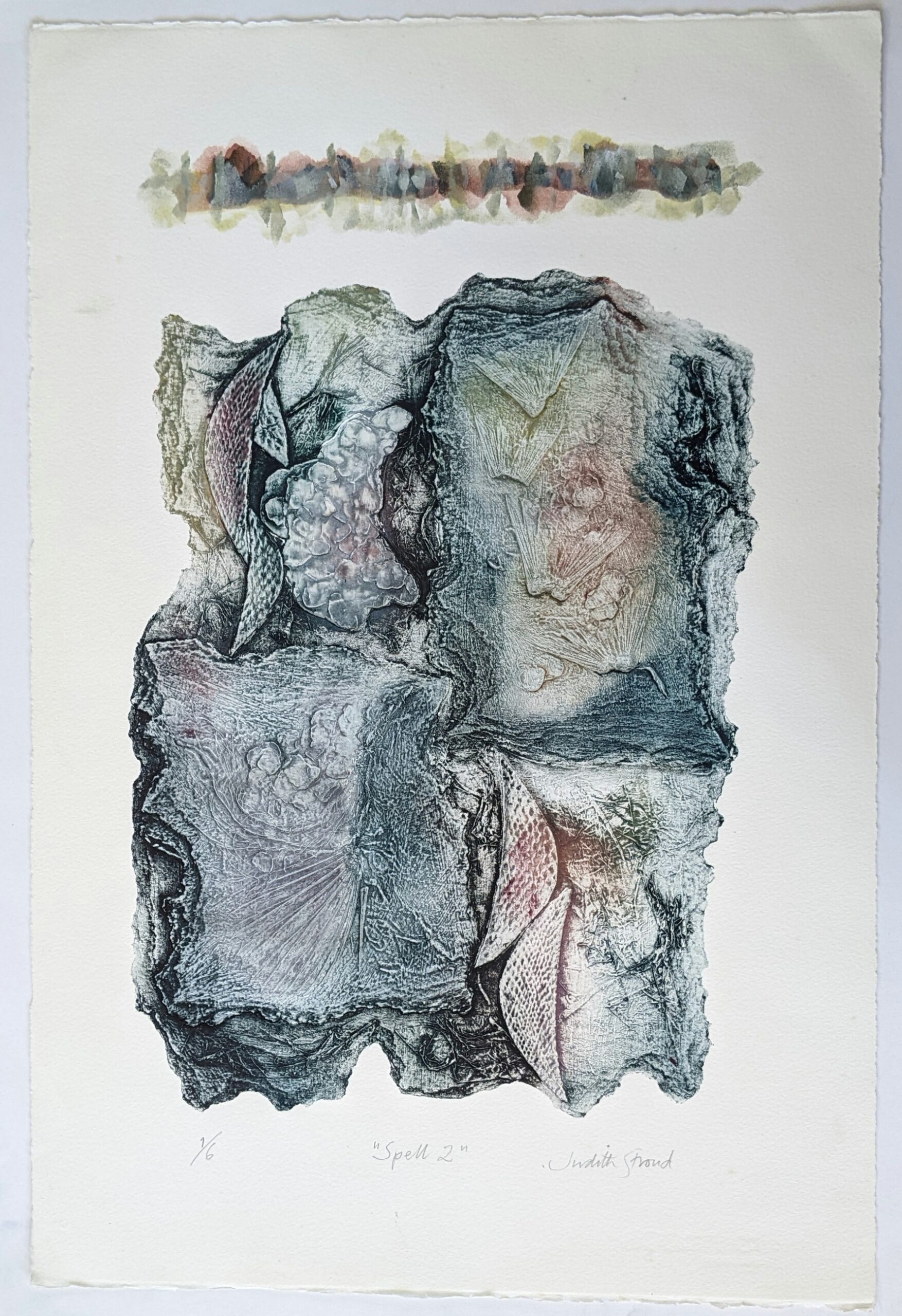 Judith Stroud | Spell 2 1/6 S | Collagraph | 56 x 38 cm | £90