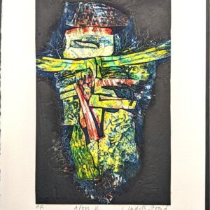 Judith Stroud | Afon | Collagraph | 28 x 20cm