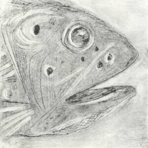 Rachel Palmer| Fish Head* | Drypoint | 21.00