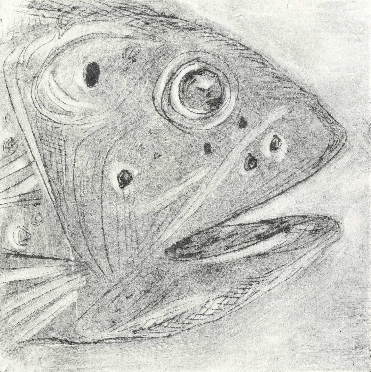 Rachel Palmer| Fish Head* | Drypoint | 21.00
