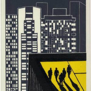 Ruth Parmiter | On top of the World | Screen and Linoprint | £45