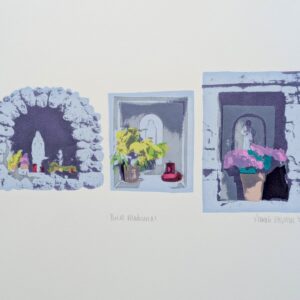 Sarah Hopkins | Three Madonnas | Screenprint  6/8 | 34x16cm