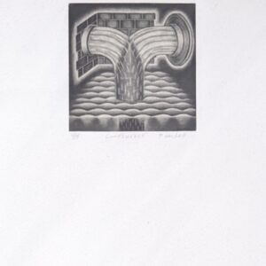 T Hackett | Confluence 1/15 | Mezzotint | 8x8cm | £15