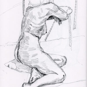 Melvyn Williams Back A4 Pencil and black finepoint pen £300