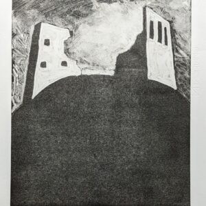 Alan Williams 1/1 Dryslwyn Monoprint 40x33cm
