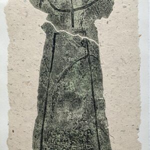 Alan Williams 1/2 Untitled collagraph 50x23cm