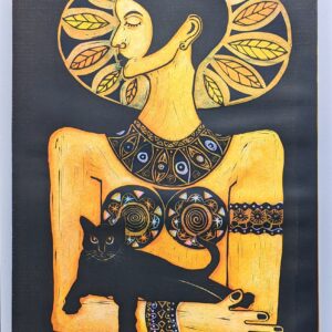 Alan Williams A/P Untitled linocut 60x45cm