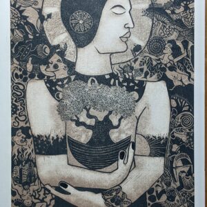 Alan Williams A/P for 'Lauma' untitled linocut 60x45cm