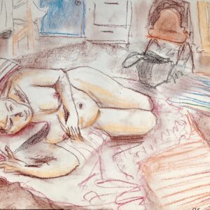 Patti McKenna Floor Right 30x40cms chalk pastels on paper £65