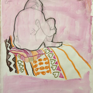 Rosie Scribblah The Psychedelic Rug 41.5 x 32.5 cms Graphite and Derwent Inktense onto cartridge paper £250