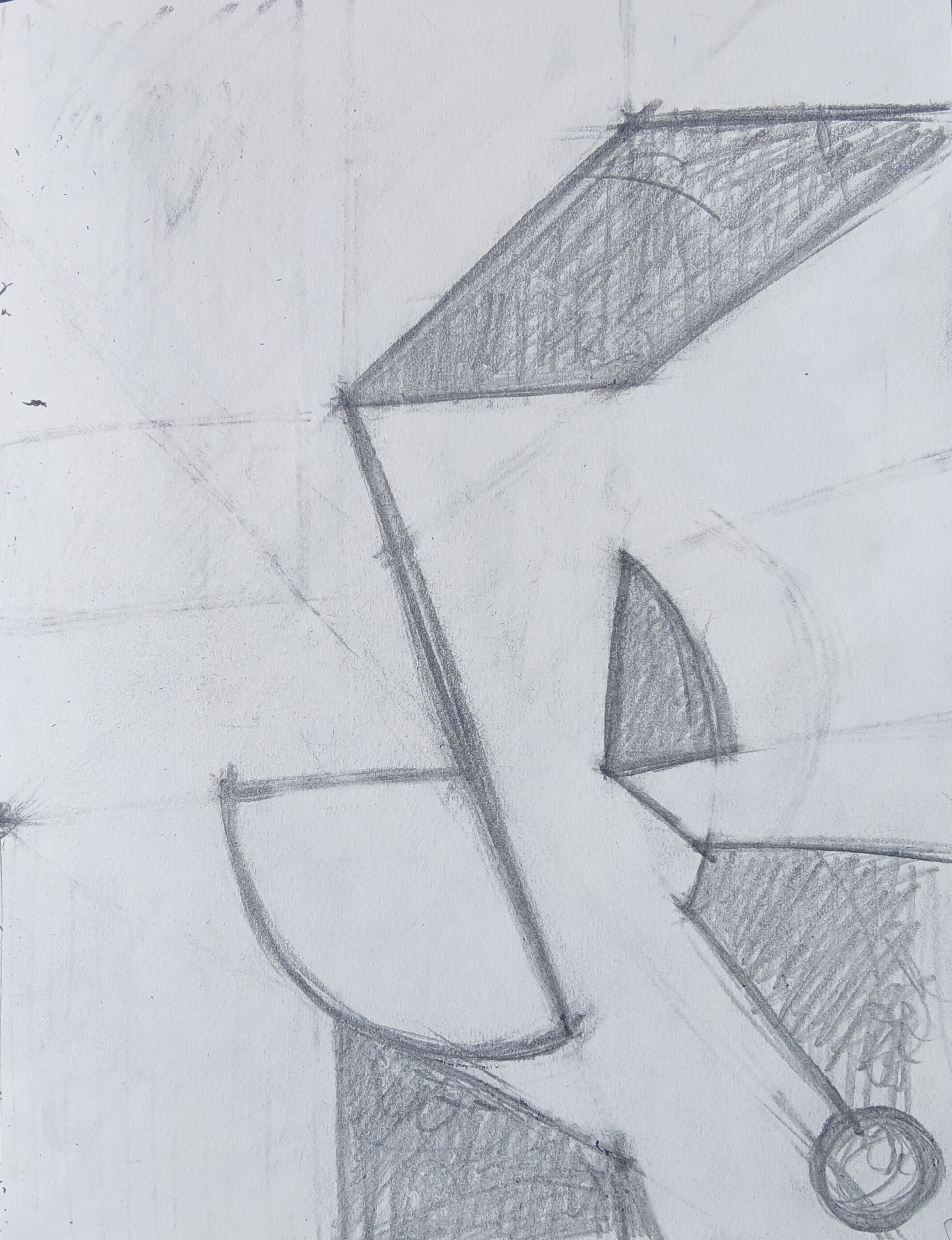 Rossco Abstract 1 21.5 x 28cm pencil on card £75