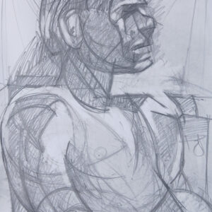 Rossco From Ben I Grew 29x42 cm pencil on card £75