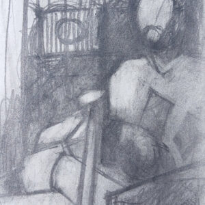 Rossco Yesterdays Call 21.5 x 28cm pencil on card £75