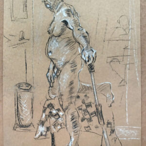 Thomas Guest Alan A2 Charcoal and chalk on brown paper £75