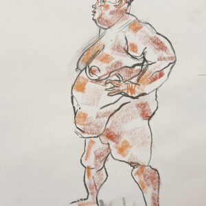 Thomas Guest Tonya Standing A3 Charcoal and pastel on cartridge paper £75